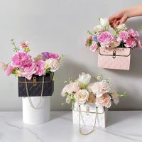 Portable Rectangle Flower Gift Paper Bags Flower Bouquet Packaging Wrapping Boxes for Arrangements Wedding Mothers Day Gifts Gift Wrapping  Bags