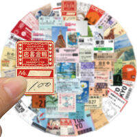 ป้ายสังกะสี วินเทจ ของเล่นเก่า Japan tokyo POSTAGE ภูเขาฟุจิ familymart stamp sticker ประทับ การท่องเที่ยว 60ชิ้น