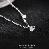 MeeningBrand ❥ สร้อยข้อมือเงิน TWO LITTLE DIAMOND [01-0078]