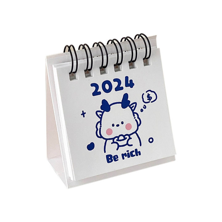 2024-creative-calendar-cartoon-calendar-mini-desktop-calendar-student-self-discipline-calendar-clock-in-calendar-book-2024-creative-calendar-simple-decoration-calendar-small-calendar-mini-calendar-boo