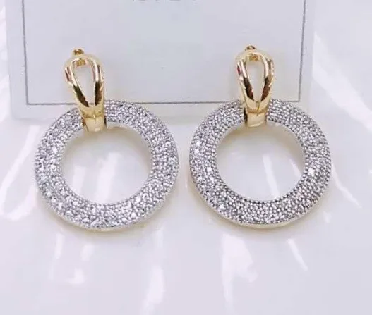 Bangkok 18K Ladies earrings with swarovksy stones | Lazada PH