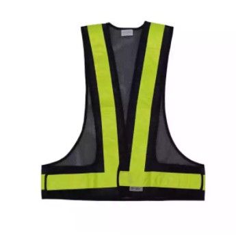 YMK Black Safety Reflective Vest (Patch Type)/ Rompi Reflektif ...