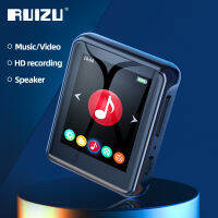 RUIZU เครื่องเล่น MP3แนวสปอร์ต X85,เครื่องเล่นเพลง HiFi แบบกด4GB แตะหน้าจอเต็มลำโพงในตัววอล์กแมนพกพาการ์ดสนับสนุน TF วิดีโอ FM บันทึกวิทยุดาวน์โหลดอีบุ๊ก OTG