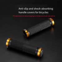 PE ยาง MTB Grips Alloy Cuffs ล็อคทวิภาคี ด้ามจับจักรยาน Anti-skid Cycling Handlebar Sleeve อุปกรณ์เสริมจักรยาน BMX-Sediue