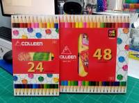 ดินสอสีไม้ Colleen  24 สี / 48 สี (2 หัว)