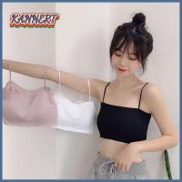 KANNERT สีทึบทึบ Camis backless ชุดชั้นในไร้รอยต่อดันขึ้น เสื้อกล้ามสายเดี่ยว เสื้อสายเดี่ยว ชุดชั้นในเซ็กซี่เซ็กซี่ ชุดชั้นในผ้าไหมน้ำแข็งไร้รอยต่อ เสื้อแขนกุดแขนกุด