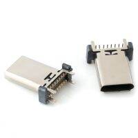 50ชิ้น16Pin USB 3.1ประเภท-C 180องศาแนวตั้ง SMD หญิงอินเตอร์เฟซซ็อกเก็ตเชื่อมต่อ16จุด Micro Type C แจ็คเสียบชาร์จพอร์ต