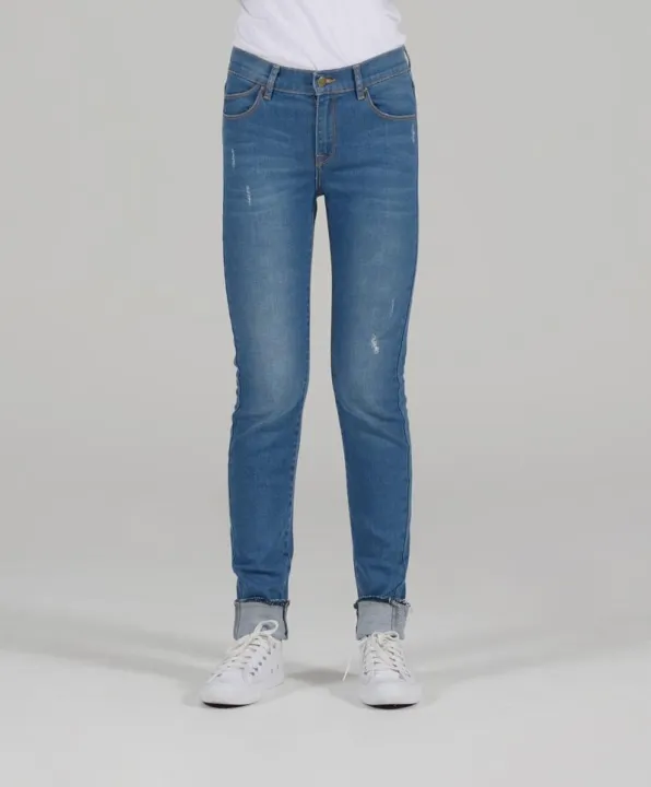 mc-jeans-กางเกงยีนส์ผู้หญิงขาเดฟ-ladp605-สีน้ำเงิน