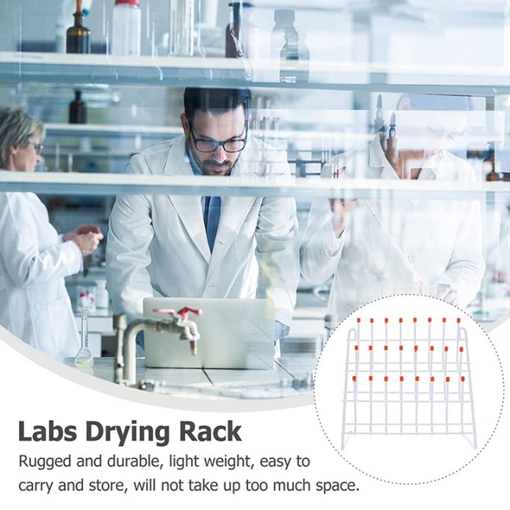lab-drying-rack-24-pegs-lab-glassware-rack-wire-glassware-drying-rack-wall-mount-freestanding-lab-glass-drying-rack