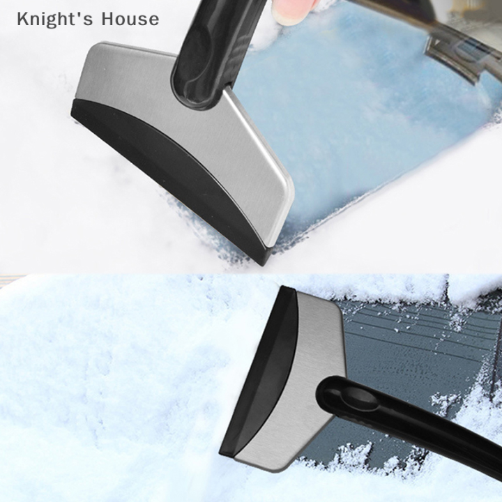 knights-house-ที่ตักหิมะสำหรับรถยนต์เครื่องมือขูดน้ำแข็งที่ใช้ทำความสะอาดกระจกหน้ารถเครื่องมือเอาน้ำแข็งอุปกรณ์ทำความสะอาดหน้าต่างรถพลั่วตักหิมะ