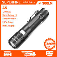 SupFire A5ไฟฉายLED 300LM/1100LMกันน้ำมินิแสงไฟฉายLEDกลางแจ้ง