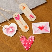 50Pcs ดอกไม้ของขวัญ Tags งานแต่งงานตกแต่งกระดาษแท็ก Flamingo Pine กระดาษการ์ด DIY ป้าย Handmade เสื้อผ้า Hang Tags