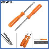 OWMXZL 1คู่ New Home Improvement สีเหลืองสแตนเลส Precision ไขควง TORX T8 + T10ซ่อมเครื่องมือ Tamperproof Hole