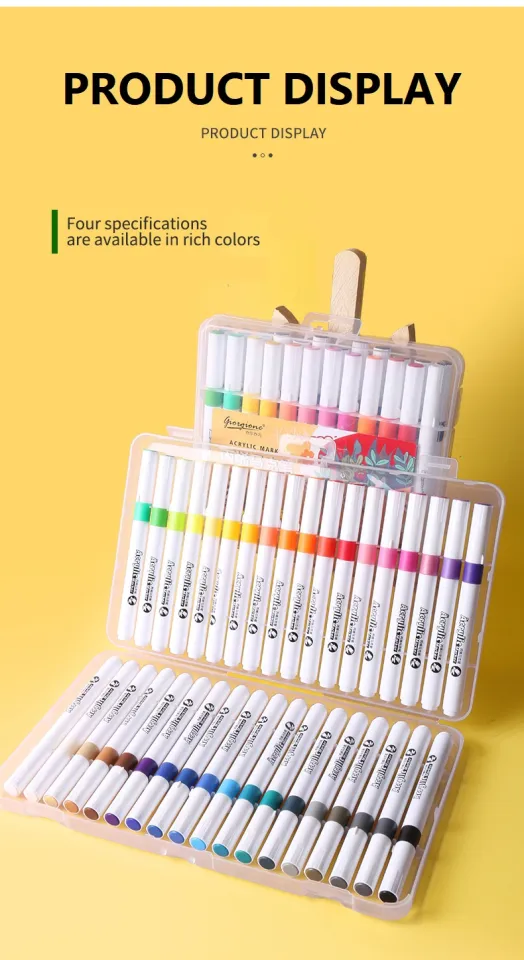 Giorgione Acrylic Marker Pens, Waterproof And Quick-drying Ink, Available  In 12/24/36/48 Colors, Perfect Art Supplies For Beginners, Students And Professional  Artists - Temu