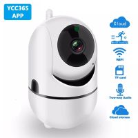 Ycc365บวกกล้องวิดีโอ Wi-Fi กล้องติดตามตัว HD 1080P คลาวด์ไร้สายกล้องวงจรปิดอินฟาเรดติดตามอัตโนมัติพร้อมกล้องไอพีมีไวไฟ