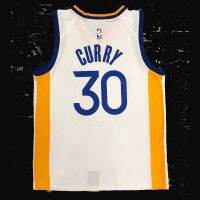 เสื้อกีฬาแขนสั้น ลายทีม NBA Jersey No. สไตล์คลาสสิก ชุดเครื่องแบบบาสเก็ตบอล 30 Curry Player Edition Warriors ครบรอบ 75 ปี 3 พูห์ สีฟ้า 468163 Beekah64ohlhkd23