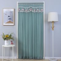 [COD] Double-layer lace door curtain home anti-mosquito gauze summer universal partition free of punching bedroom