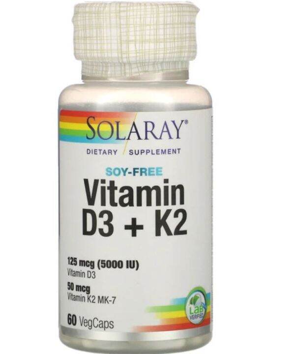 exp2025-วิตามินดี-วิตามินเค-solaray-vitamin-d3-k2-soy-free-5000-iu-60-vegcaps