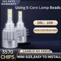 H15 Car Headlamp 3570 CSP LED Bulbs Headlight Wireless Turbo Auto Bulb 6000K Bright White 20000LM Canbus Resistor No Error