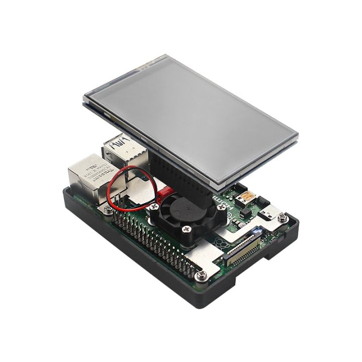 hot-on-sale-fuchijin77-3-5นิ้ว-raspberry-pi-3-model-b-หน้าจอสัมผัส480-320เคส-abs-ปากกาสัมผัสหน้าจอ-lcd-สำหรับ-raspberry-pi-4-model-b-3b-3b