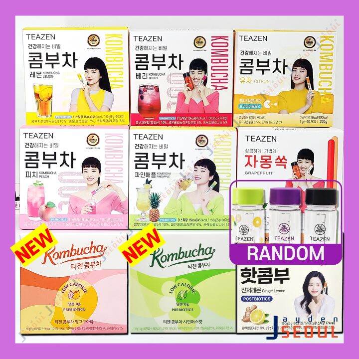 TEAZEN Kombucha (Peach / Lemon / Citron / Berry / Pineapple