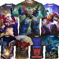 【In Stocks】Transformers T-Shirt for Optimus Prime Kids Croptop Boys and Girls Shirt