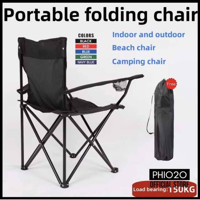 Camping Foldable Chair Heavy Duty Arm Chair Outdoor and Indoor Use ...