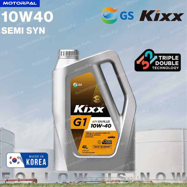 [KOREA] GS KIXX MINYAK HITAM ENJIN 10W40 (4L) SEMI SYNTHETIC ENGINE OIL