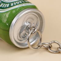 Simulation Canned Beer Keychain Beer Can Keyring Couples Cool Backpack Decor