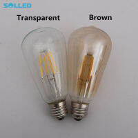 SOLLED หลอดไฟ LED เอดิสันย้อนยุค E27 220V โคมไฟใยทังสเตน