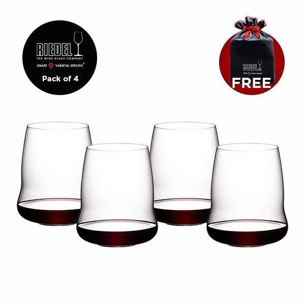 Riedel Stemless Wings Cabernet Sauvignon Wine Glass, Set of 4: Wine  Glasses