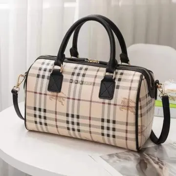 Authentic Burberry Nova Check Speedy Bowling Bag, Luxury, Bags & Wallets on  Carousell