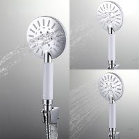 ✶ ABS Chrome Sunflower Handheld Shower Head Bathroom Shower Water Saving Sprinkler Head 3 Kinds of Water Function Shower Head