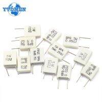 10pcs/lot 5W Cement Resistor BPR56 Non-inductive Ceramic resistance 0.01 0.02 0.05 0.1 0.12 0.15 0.22 0.25 0.3 0.47 0.5 ohm