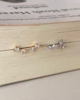 A.piece ต่างหูเงินแท้ [all silver 925] Bambi ribbon stud earrings