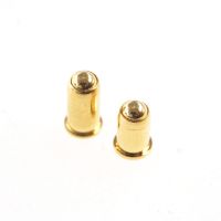 ❇❧ 5 Pcs 3.0 MM Diameter Flange Spring Loaded Brass Ball Pogo Pin Connector Ballpoint Gold Plated Rolling Contact Hight Current