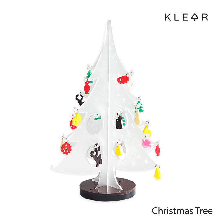 klearobject-christmas-tree-ต้นคริสต์มาสอะคริลิค-รุ่นไม่มีไฟ-ของตกแต่งประดับ-อะคริลิคแบบประกอบ-อะคริลิคซาติน-ต้นคริสต์มาส-ของตกแต่งปีใหม่-ปีใหม่