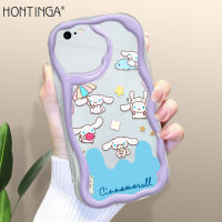 Hontinga เคสสำหรับ Iphone 6 6S 7 8 Plus SE 2020 2022 X XR XS Max เคสซิลิโคนนิ่ม Sanrio Hello Kitty น่ารักครีมยางหยักเคสโทรศัพท์เคสนิ่มสำหรับเด็กผู้หญิง