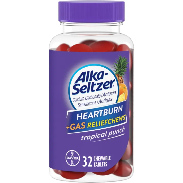 Spot Bayer Bayer Alka Seltzer summed Heartburn chewing sugar