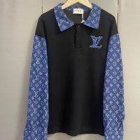 สเวตเตอร์ผ้าเดนิม2ชิ้นปลอม,เสื้อแขนยาวสำหรับคู่รักชายและหญิง