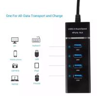 USB HUB 3.0 5Gbps 4 Ports Splitter Adapter Super Speed High Quality Computer Peripherals Black - intl