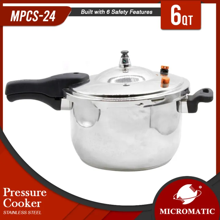 Micromatic MPCS24 6QC Stainless Pressure Cooker Lazada PH