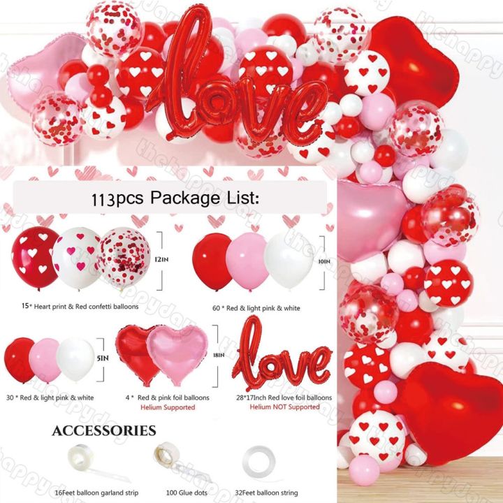 valentines-day-balloons-red-pink-white-balloon-arch-garland-kit-red-love-heart-foil-balloons-valentines-day-wedding-decorations