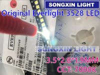 【⊕Good quality⊕】 shao26925925885 1000ชิ้นเอเวอร์ไลท์3528 1210 Smd Led สีขาวเส้นสีทองทองแดงยึดพื้นผิว3528ไดโอดแสง Plcc-2เย็นสีขาว7000K