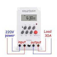 30amp สวิตช์ตัวจับเวลาจิ๋ว220V รีเลย์เวลา7วันตั้งโปรแกรมได้