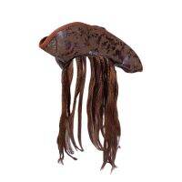 ใหม่แคริบเบียน Pirate Tricorn หมวก Dreadlocks ฮาโลวีนอุปกรณ์เสริม Unisex ผู้ใหญ่คอสเพลย์กัปตันหมวกสำหรับผู้ชายและผู้หญิง Props