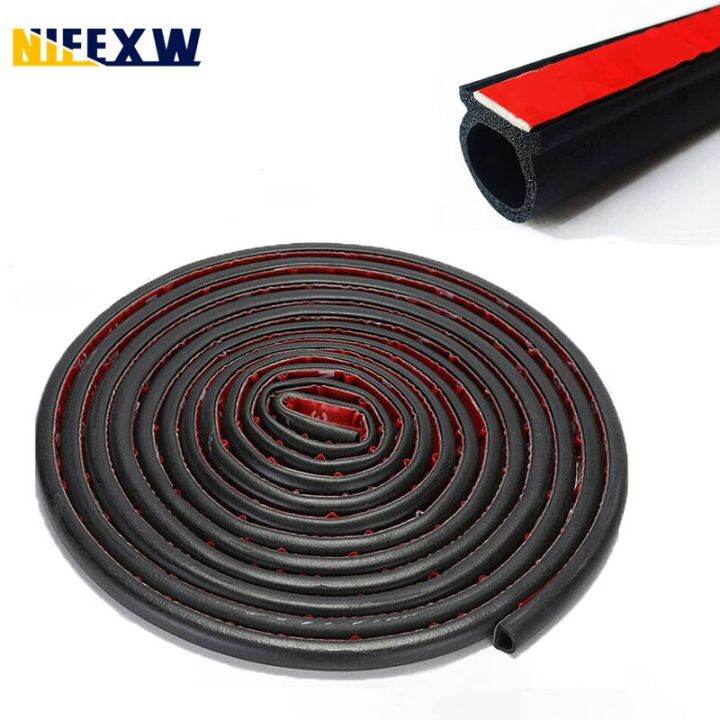 Car Rubber Door Sealing Strip Large D Shape Car Door Sealing Strip Universal Noise Insulation