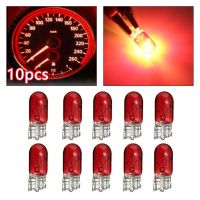 10pcs Red T10 501 W5W 194 12V 5W Wedge Car Auto Interior Side Light Dashboard Dash Panel Gauge Bulb Accessories For Car Styling