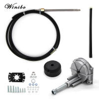 Winibo Marine Outboard Rotary Steering Kit 10-32 Feet Boat Steering kit for Boats Steering Cables 8-32‘