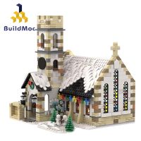 Buildmoc Dengshan61621742ในเมืองฤดูหนาวชุดบล็อกตัวต่อของโบสถ์ชุดของเล่นสำหรับของขวัญสำหรับเด็ก1853ชิ้นอิฐชุดของเล่น